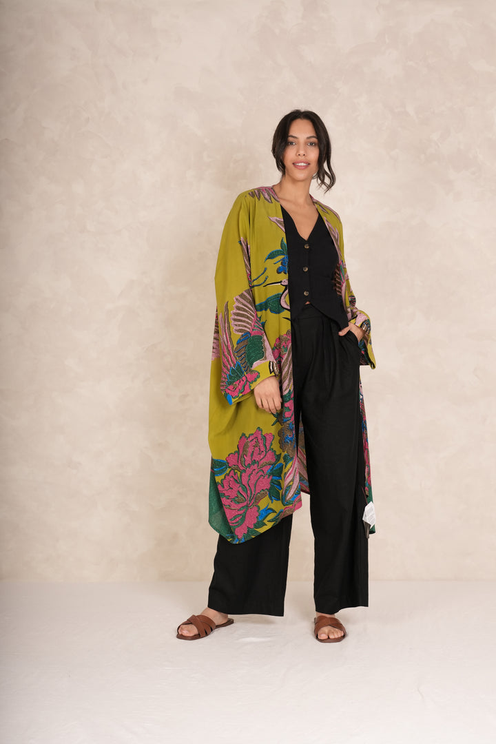 Crane Olive Grande Kimono