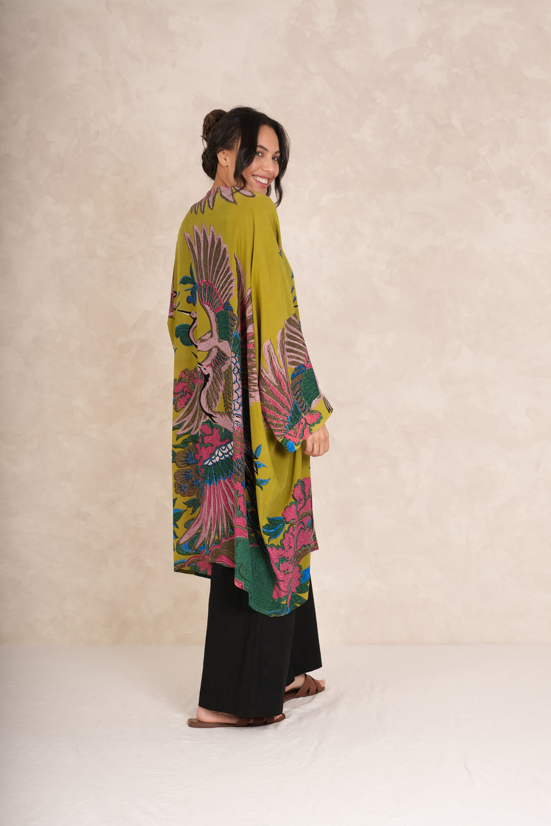 Crane Olive Grande Kimono