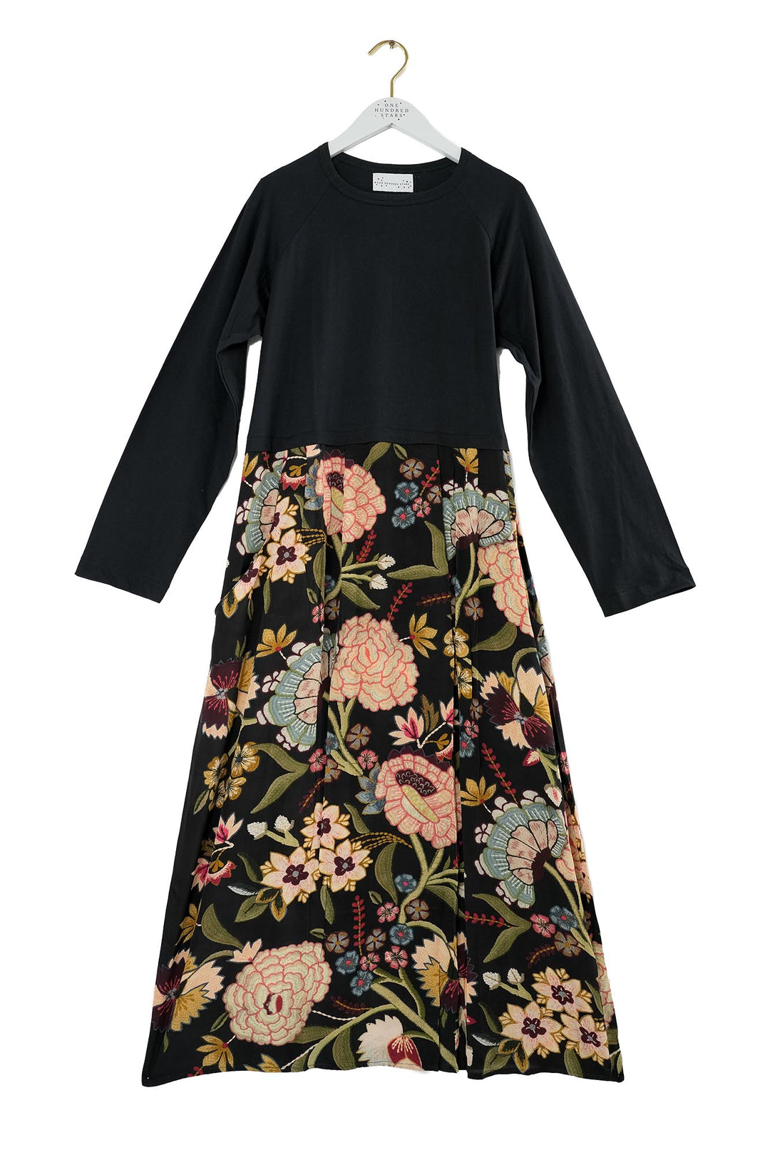 Dahlia Black Slouch Dress - One Hundred Stars