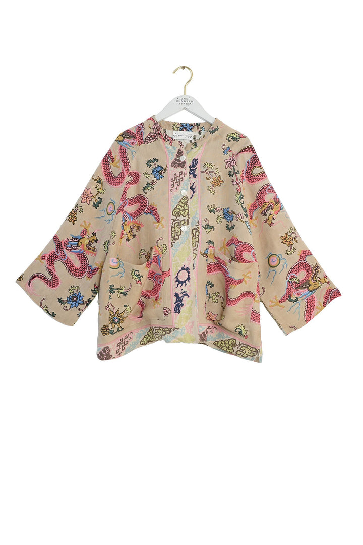 Dragon Sand Linen Jacket - One Hundred Stars