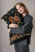 Dragon Black Rectangle Cushion Cover