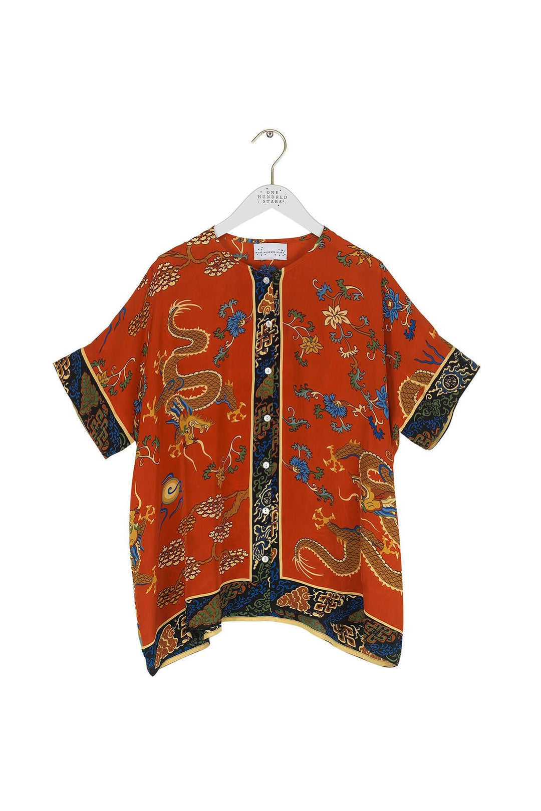 Dragon Rust Tea Blouse - One Hundred Stars