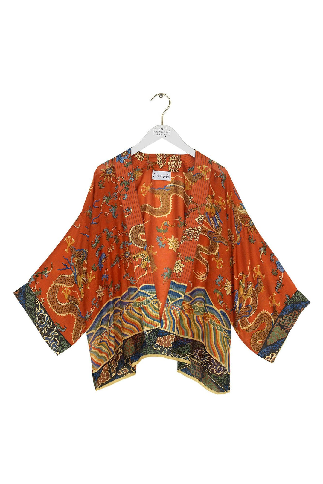 Dragon Rust Kimono - One Hundred Stars