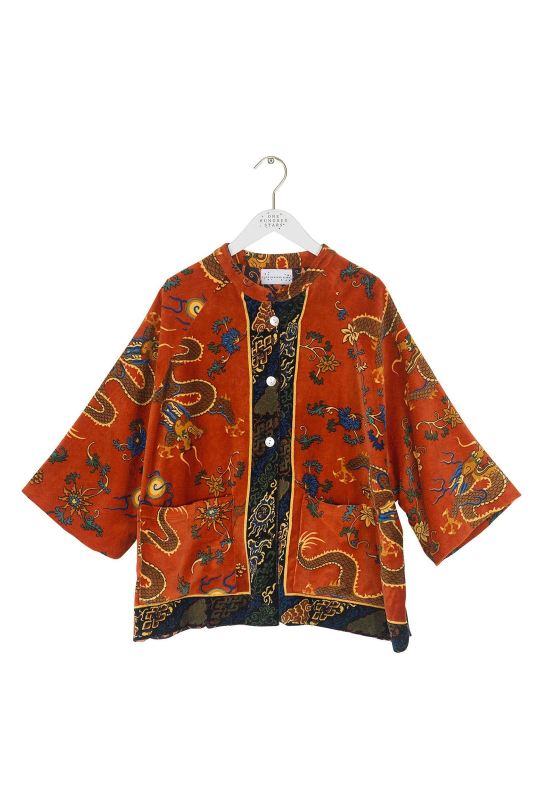 Dragon Rust Velvet Jacket - One Hundred Stars