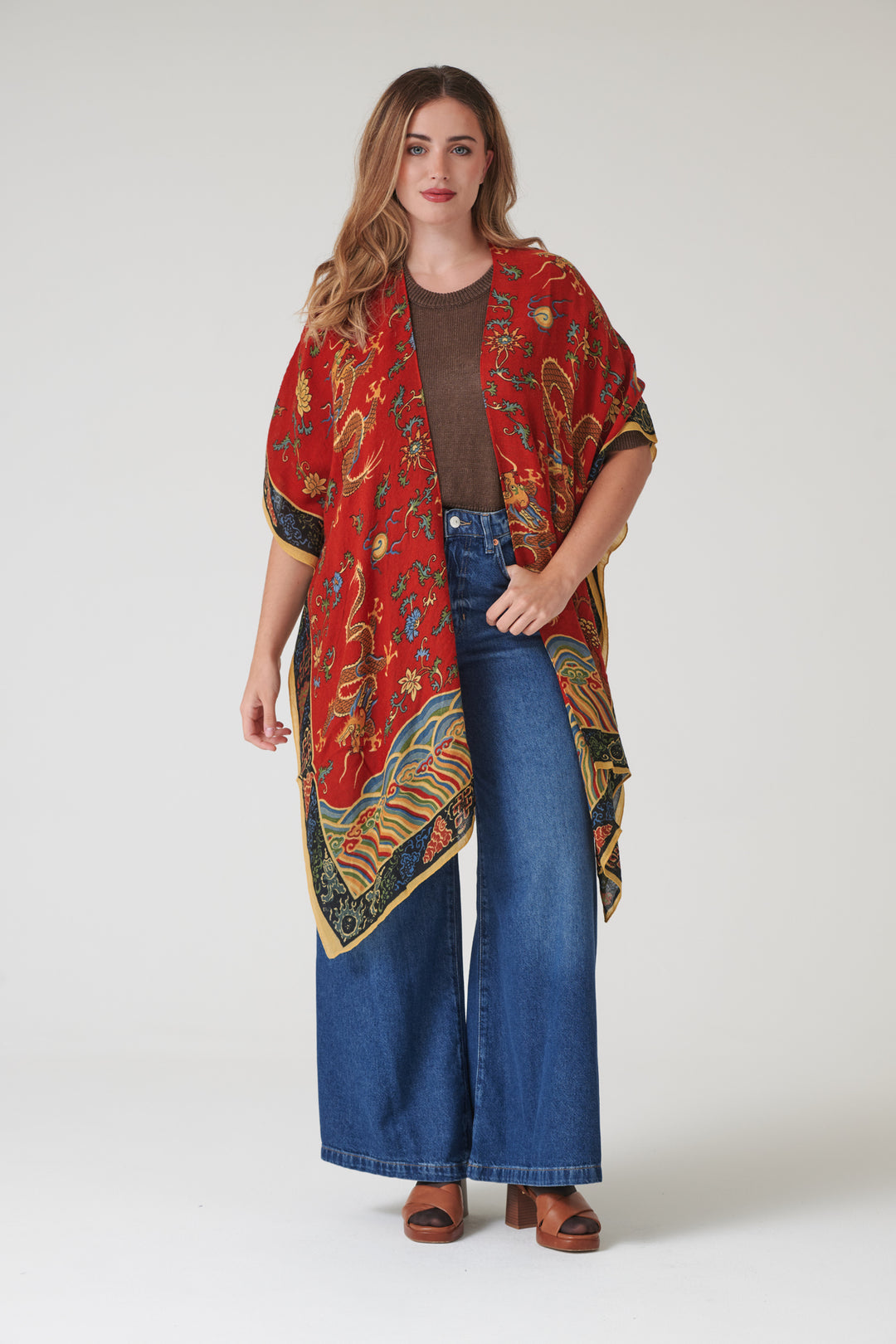 Dragon Rust Wool Throwover - One Hundred Stars