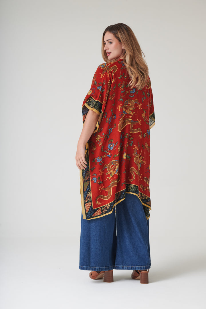 Dragon Rust Wool Throwover - One Hundred Stars