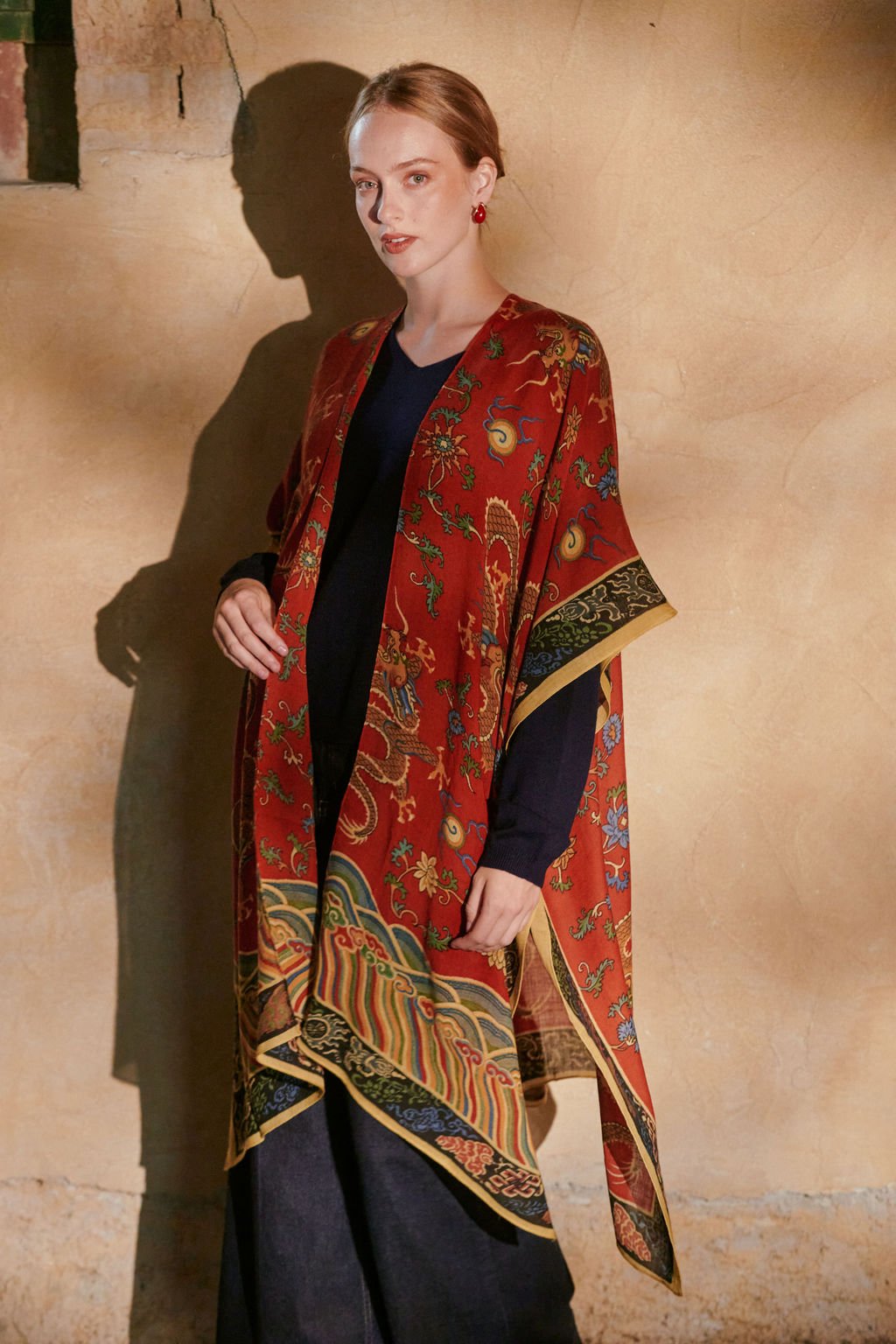 Dragon Rust Wool Throwover - One Hundred Stars