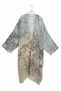 Dunes Grey Crepe Grande Kimono