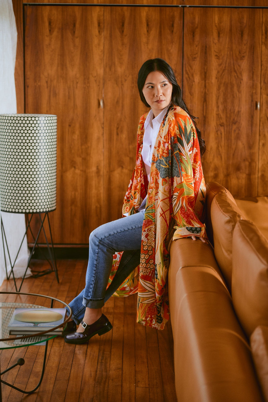 Fans Scarlet Grande Kimono - One Hundred Stars