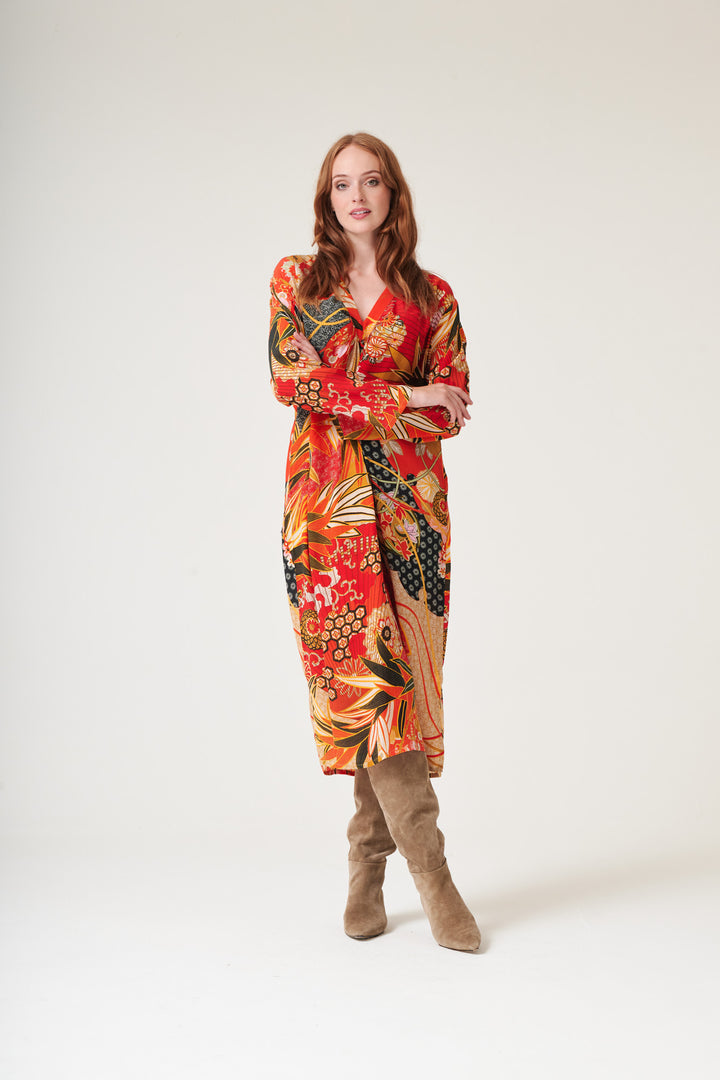 Fans Scarlet Midi Dress - One Hundred Stars