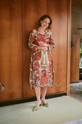 Fiesta Orange Asymmetric Dress