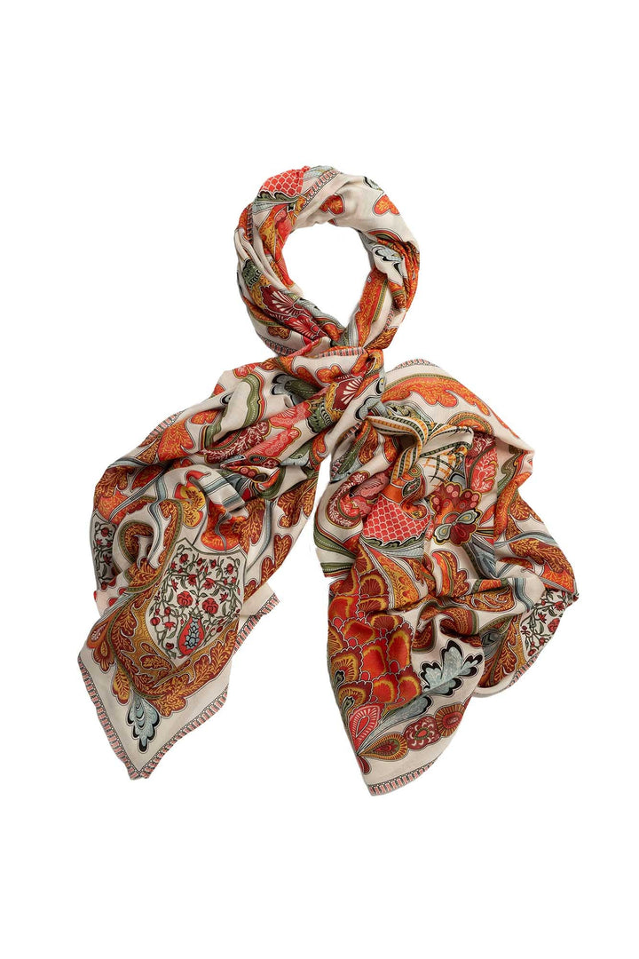 Fiesta Orange Scarf - One Hundred Stars