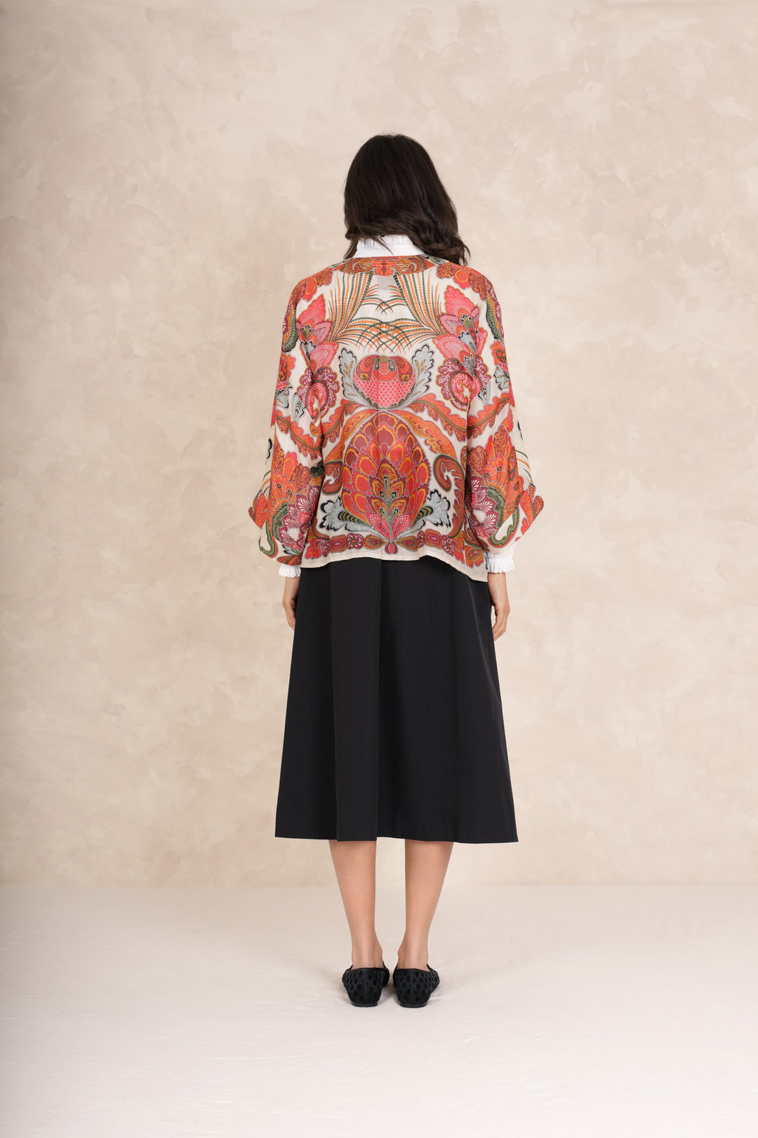 Fiesta Orange Kimono - One Hundred Stars