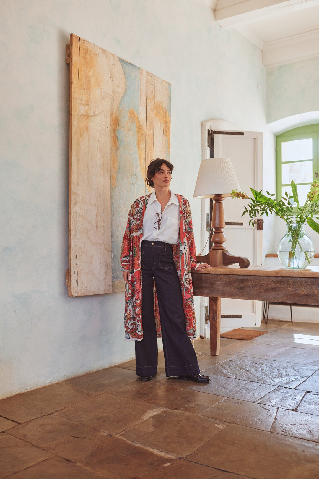 Fiesta Orange Duster Jacket - One Hundred Stars