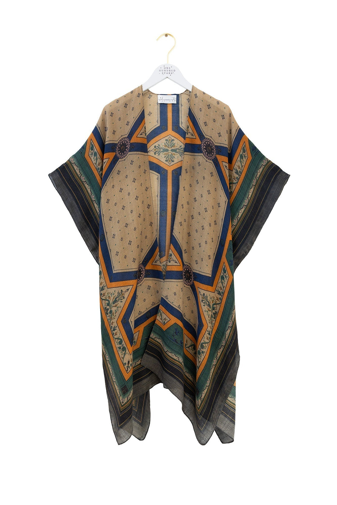 Fleur De Lys Sand Wool Throwover - One Hundred Stars