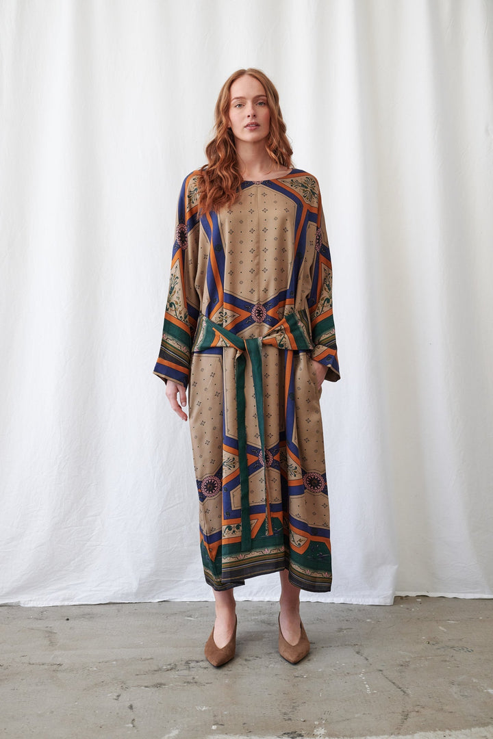 Fleur De Lys Sand Kate Dress - One Hundred Stars