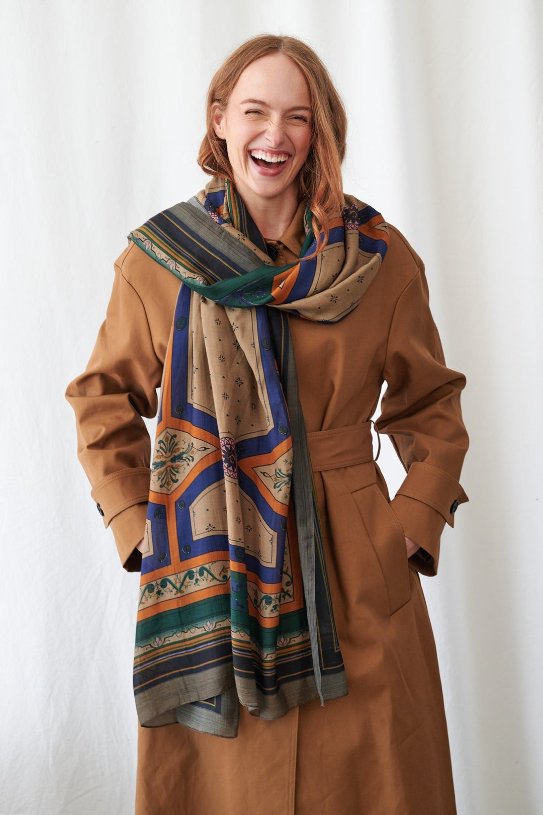 Fleur De Lys Sand Scarf - One Hundred Stars
