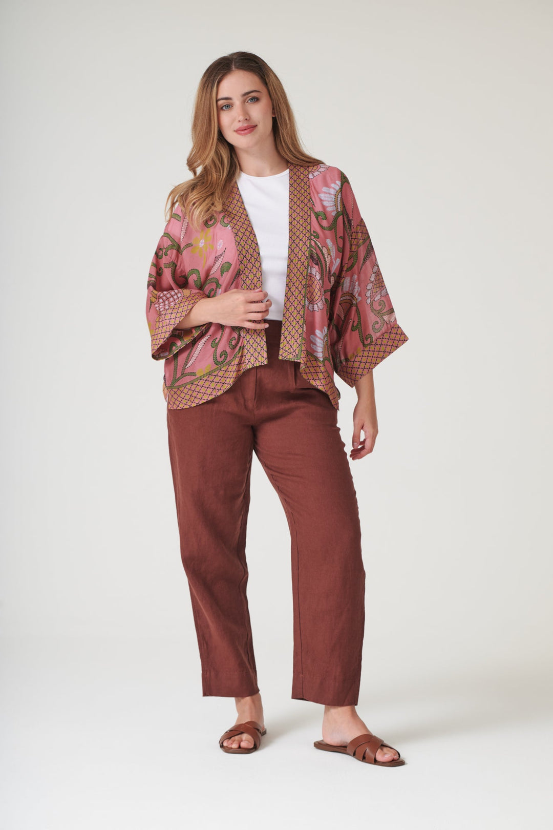 Giant Kantha Dusk Kimono - One Hundred Stars