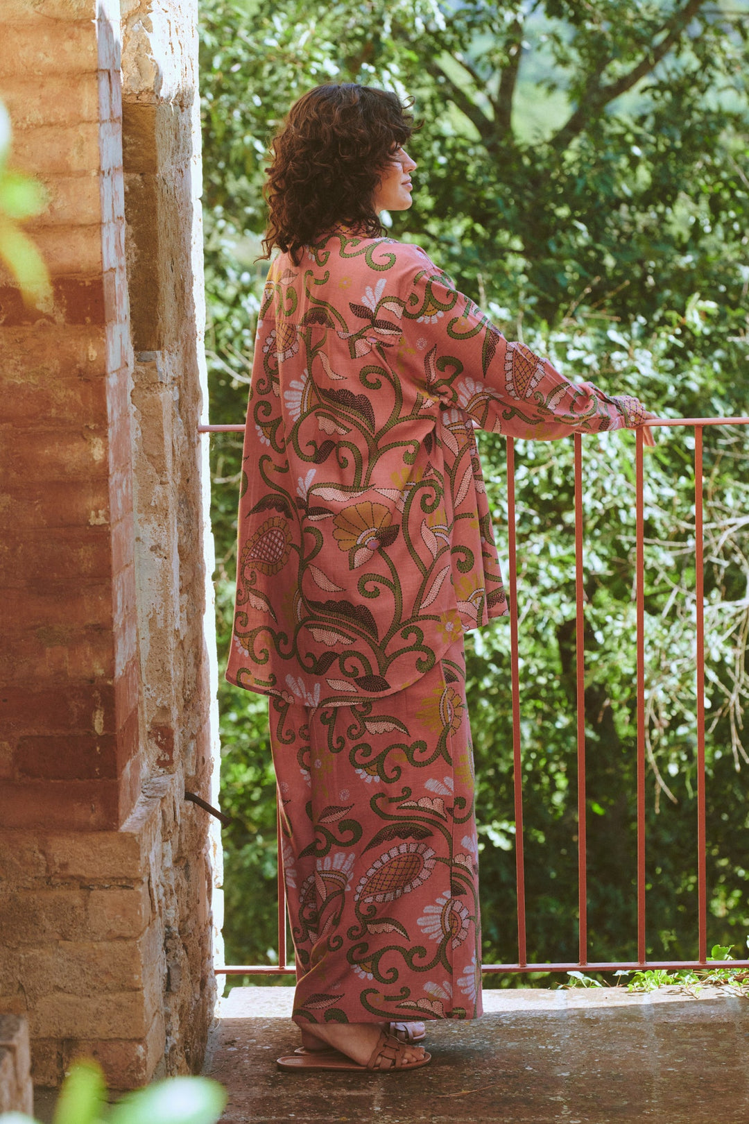 Giant Kantha Dusk Oversized Shirt - One Hundred Stars