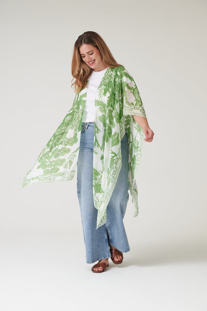 Giant Willow Green Throwover - One Hundred Stars