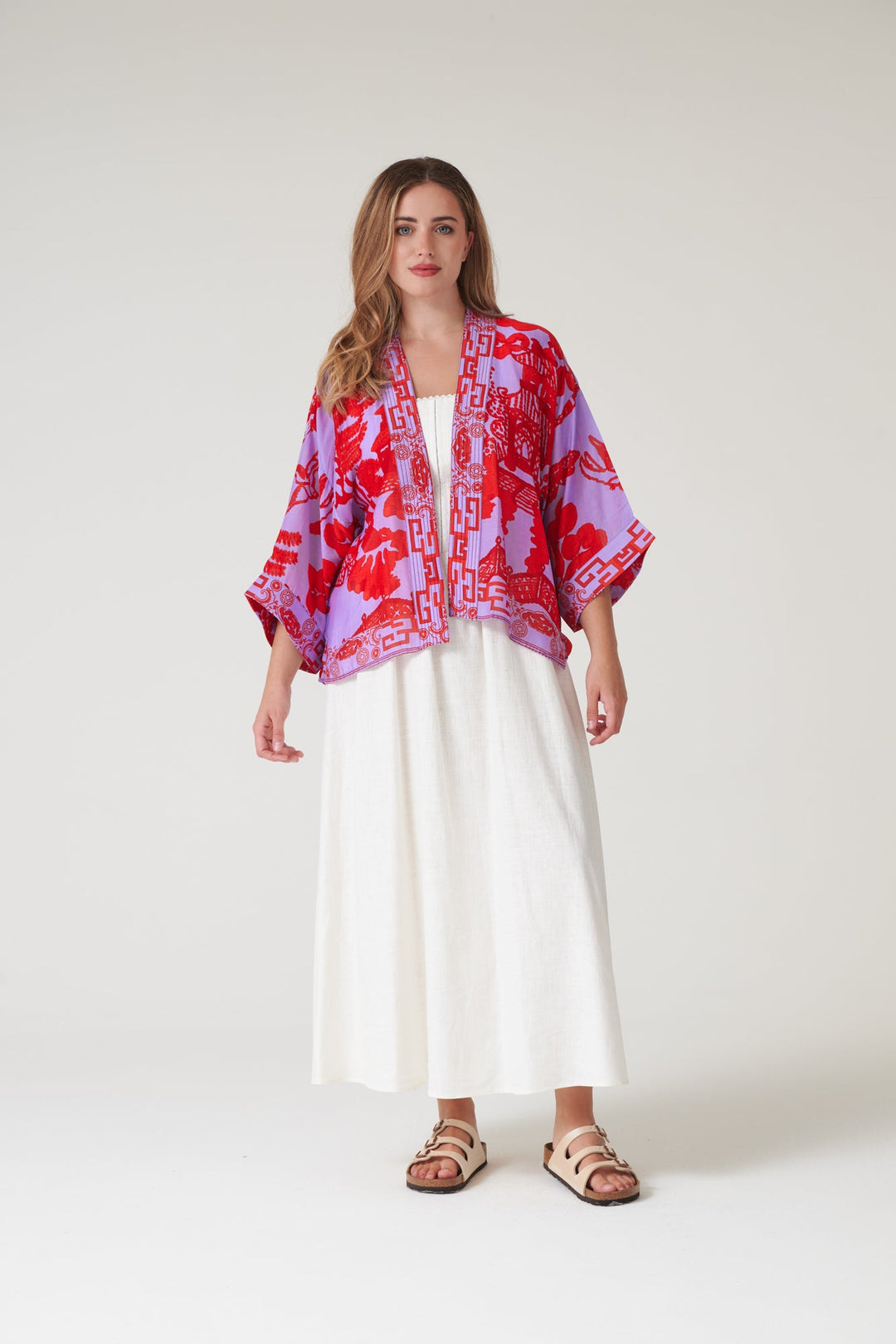 Giant Willow Violet Kimono - One Hundred Stars
