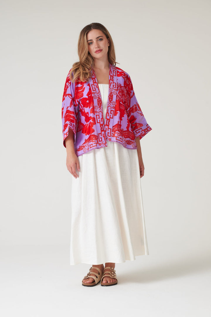 Giant Willow Violet Kimono - One Hundred Stars