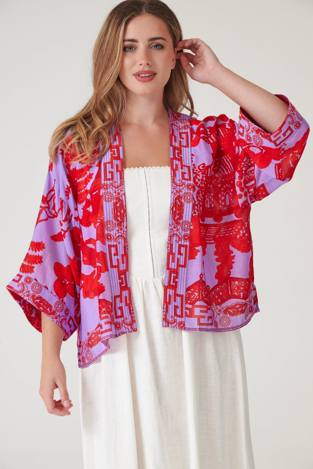 Giant Willow Violet Kimono - One Hundred Stars