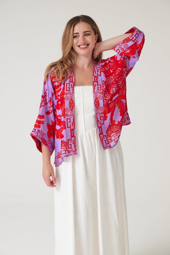 Giant Willow Violet Kimono - One Hundred Stars