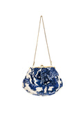 Giant Willow Blue Kiss Lock Clutch Bag