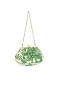 Giant Willow Green Kiss Lock Clutch Bag