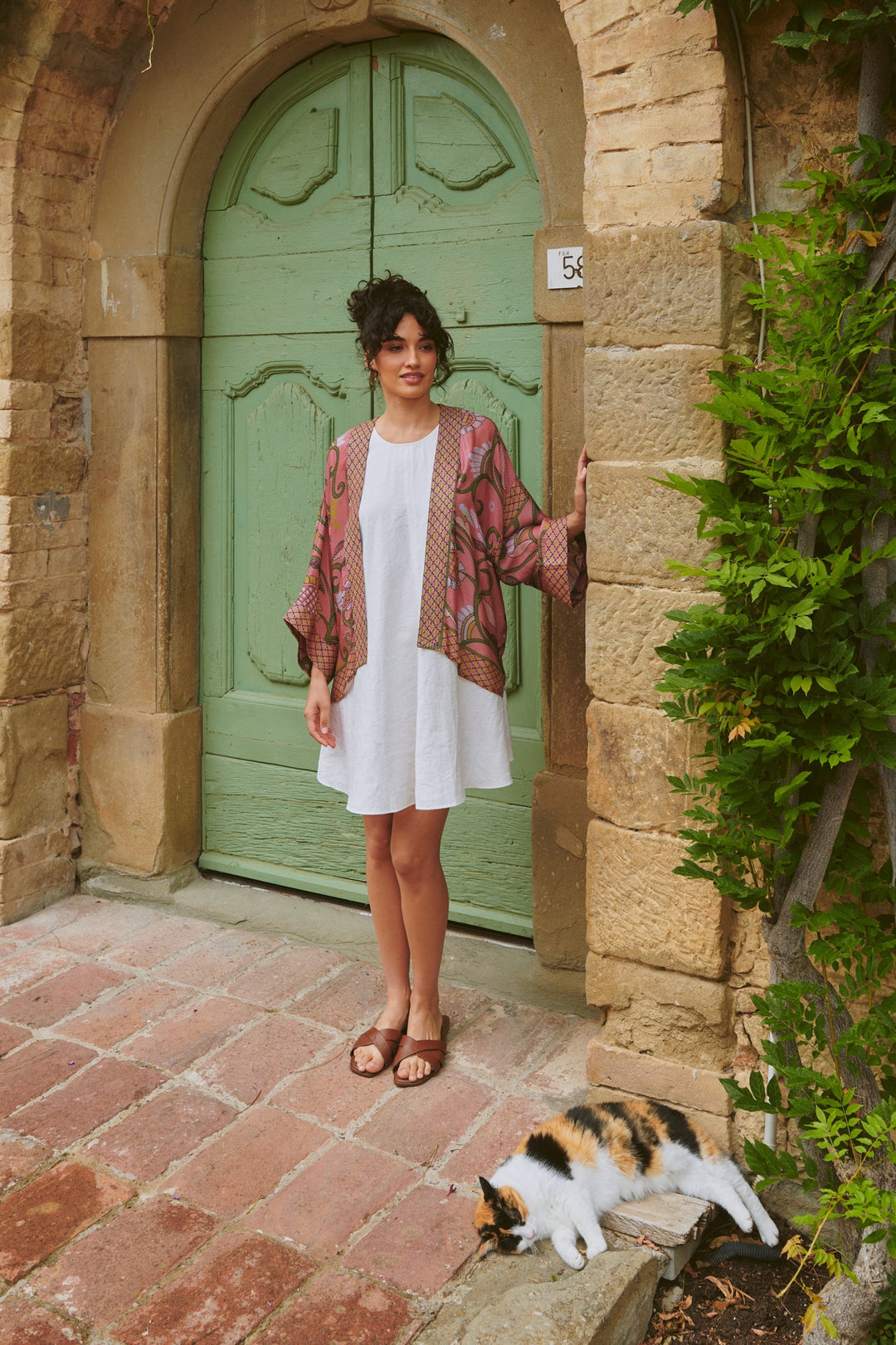 Giant Kantha Dusk Kimono - One Hundred Stars