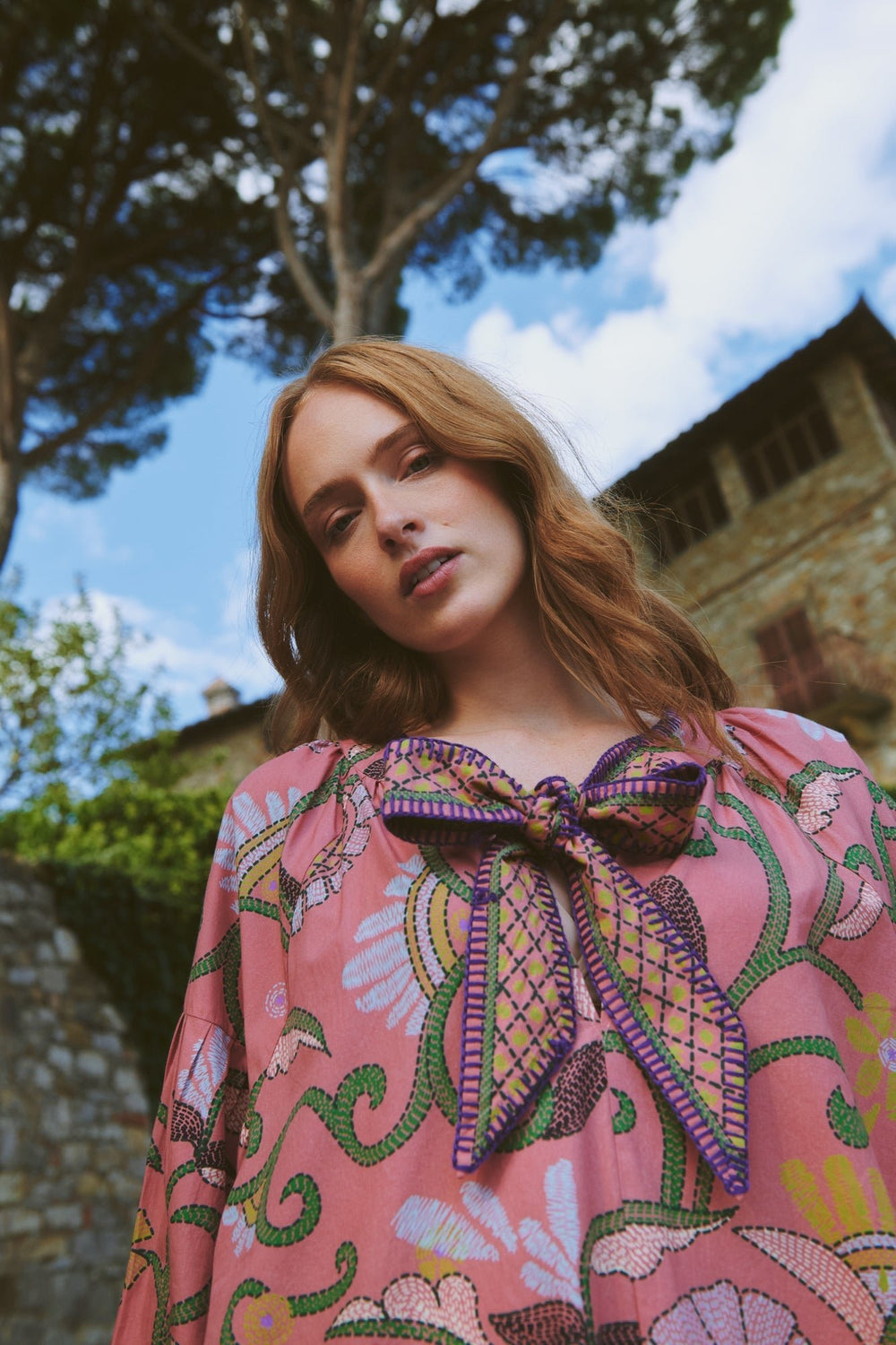 Giant Kantha Dusk Tie Dress - One Hundred Stars