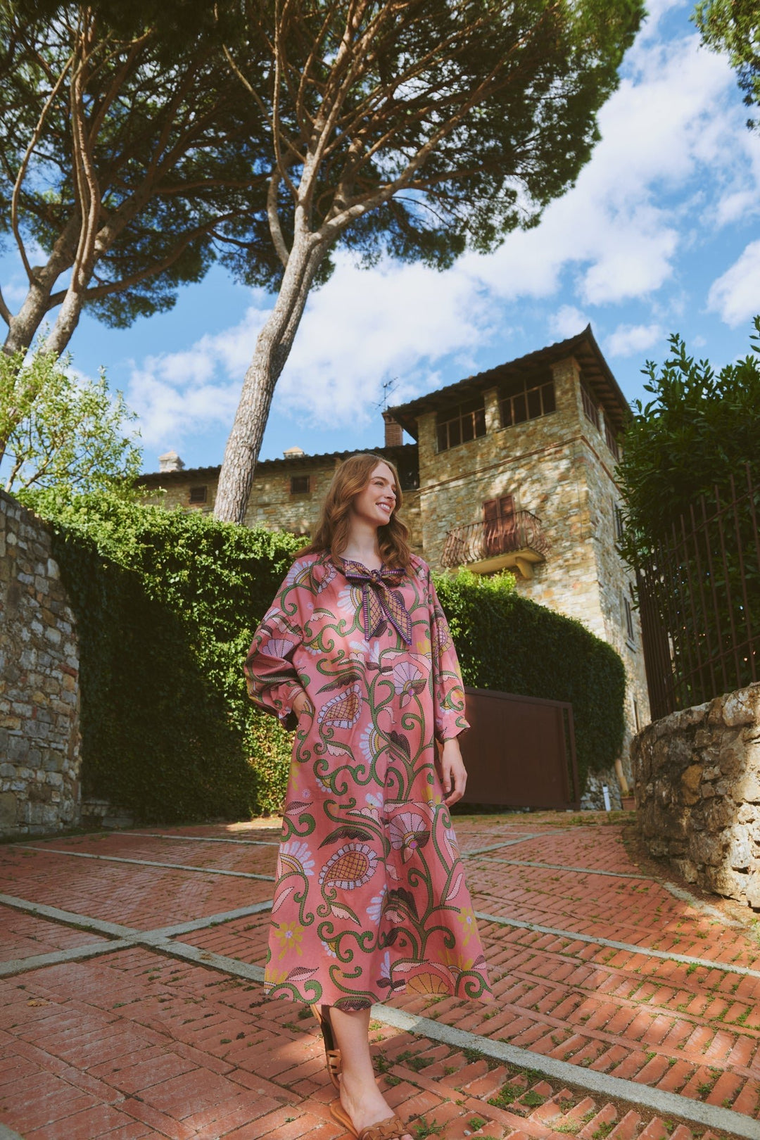 Giant Kantha Dusk Tie Dress - One Hundred Stars