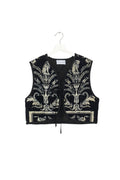 Vintage Damask Black Gilet
