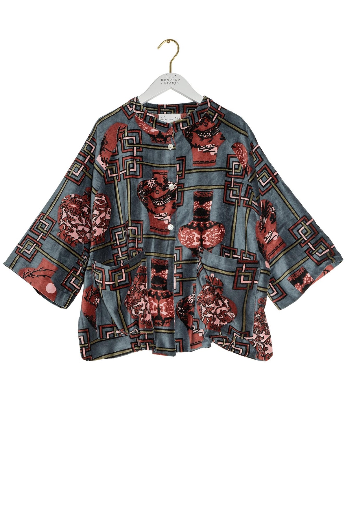 Ginger Jar Grey Velvet Jacket – One Hundred Stars