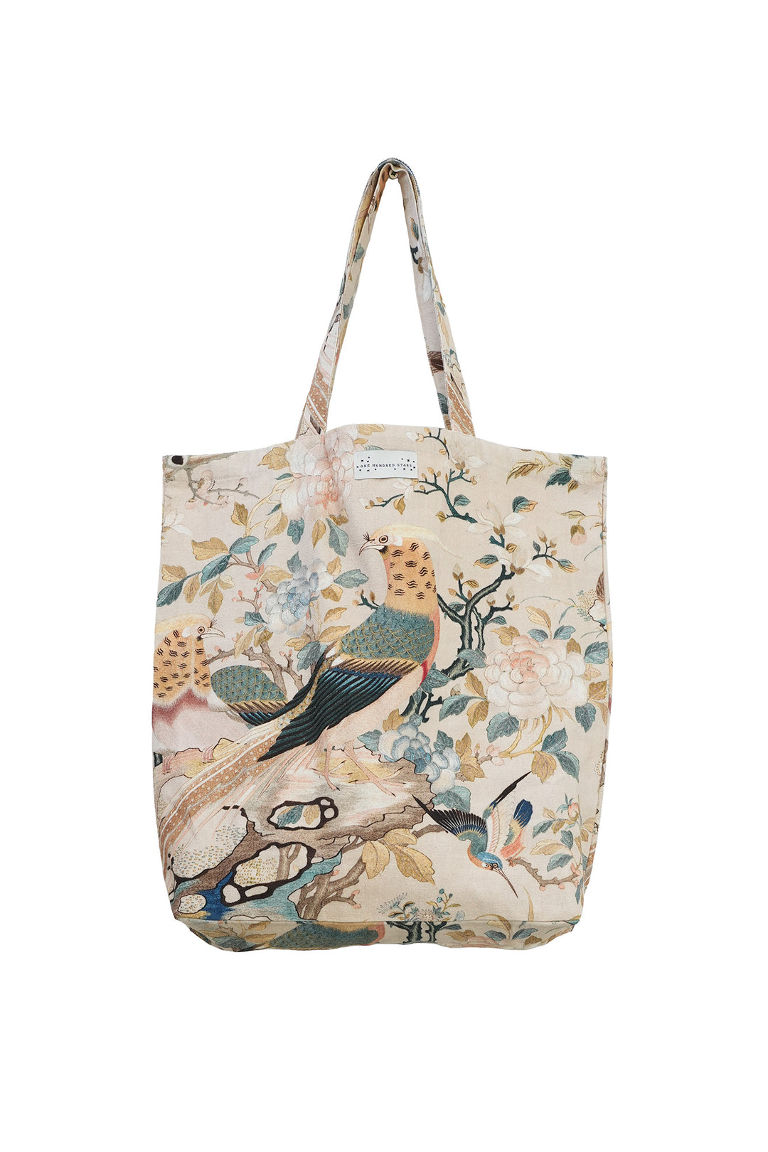 Hummingbird Nude Canvas Bag