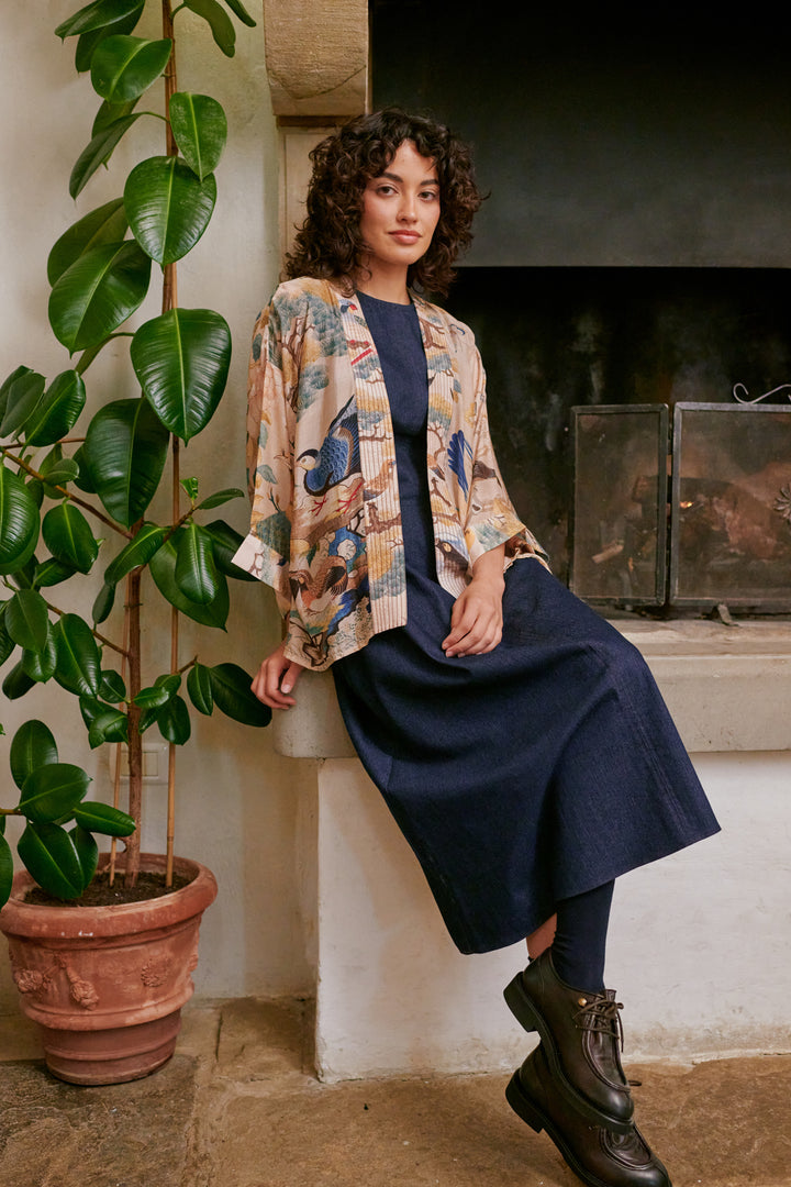 Hummingbird Nude Kimono