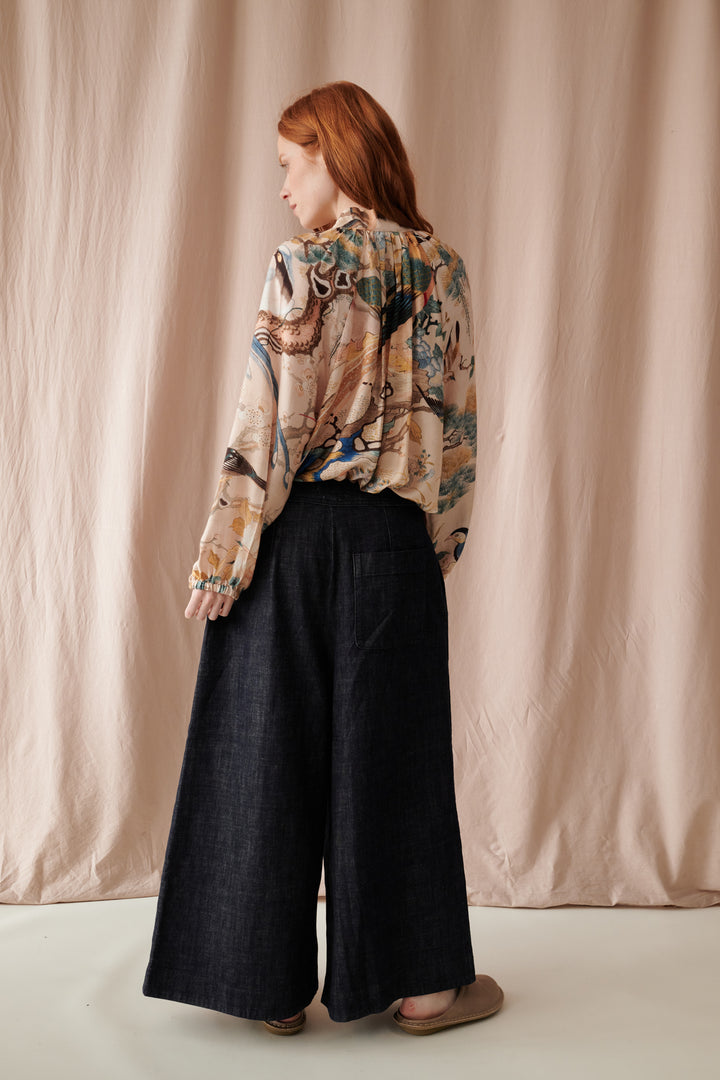 Hummingbird Nude Pussybow Blouse - One Hundred Stars