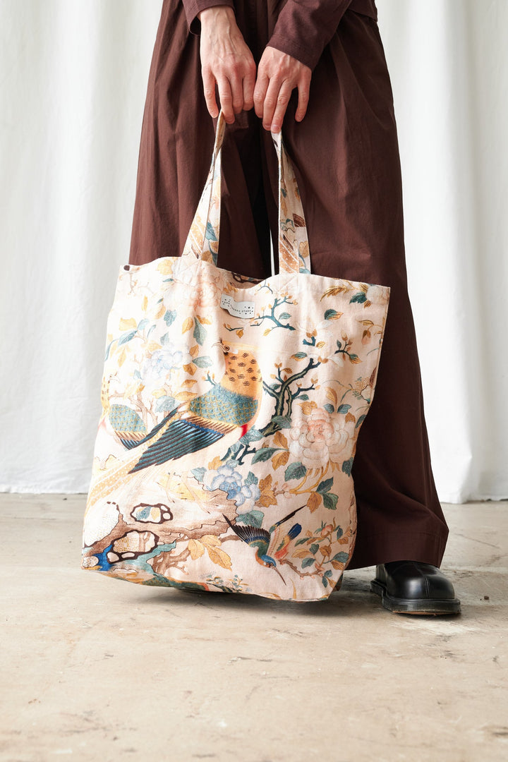 Hummingbird Nude Canvas Bag
