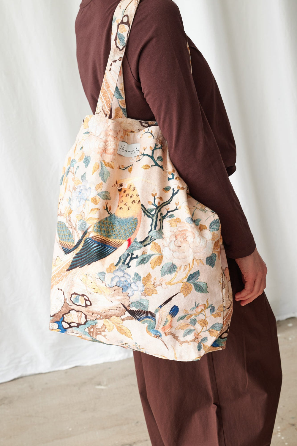 Hummingbird Nude Canvas Bag - One Hundred Stars