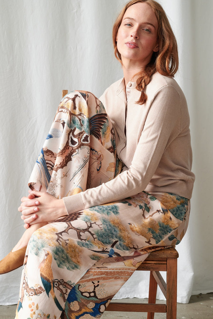 Hummingbird Nude Palazzo Pants