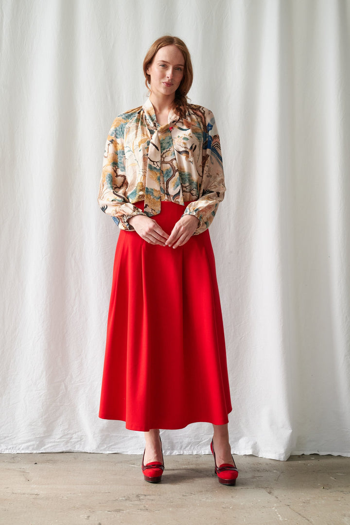Hummingbird Nude Pussybow Blouse - One Hundred Stars