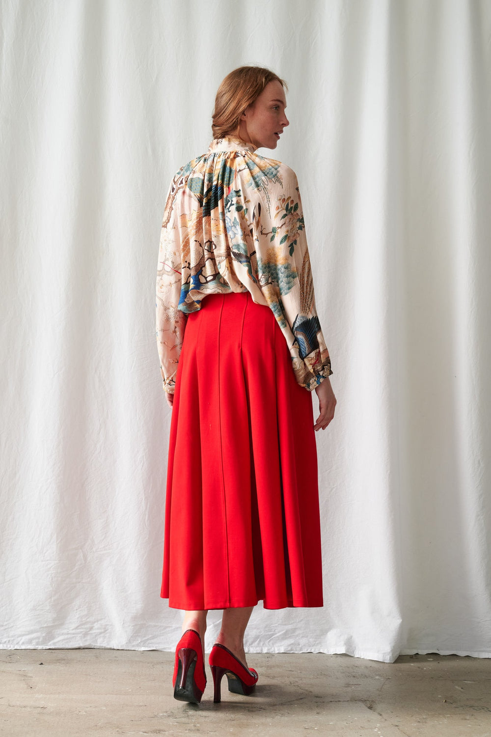 Hummingbird Nude Pussybow Blouse - One Hundred Stars