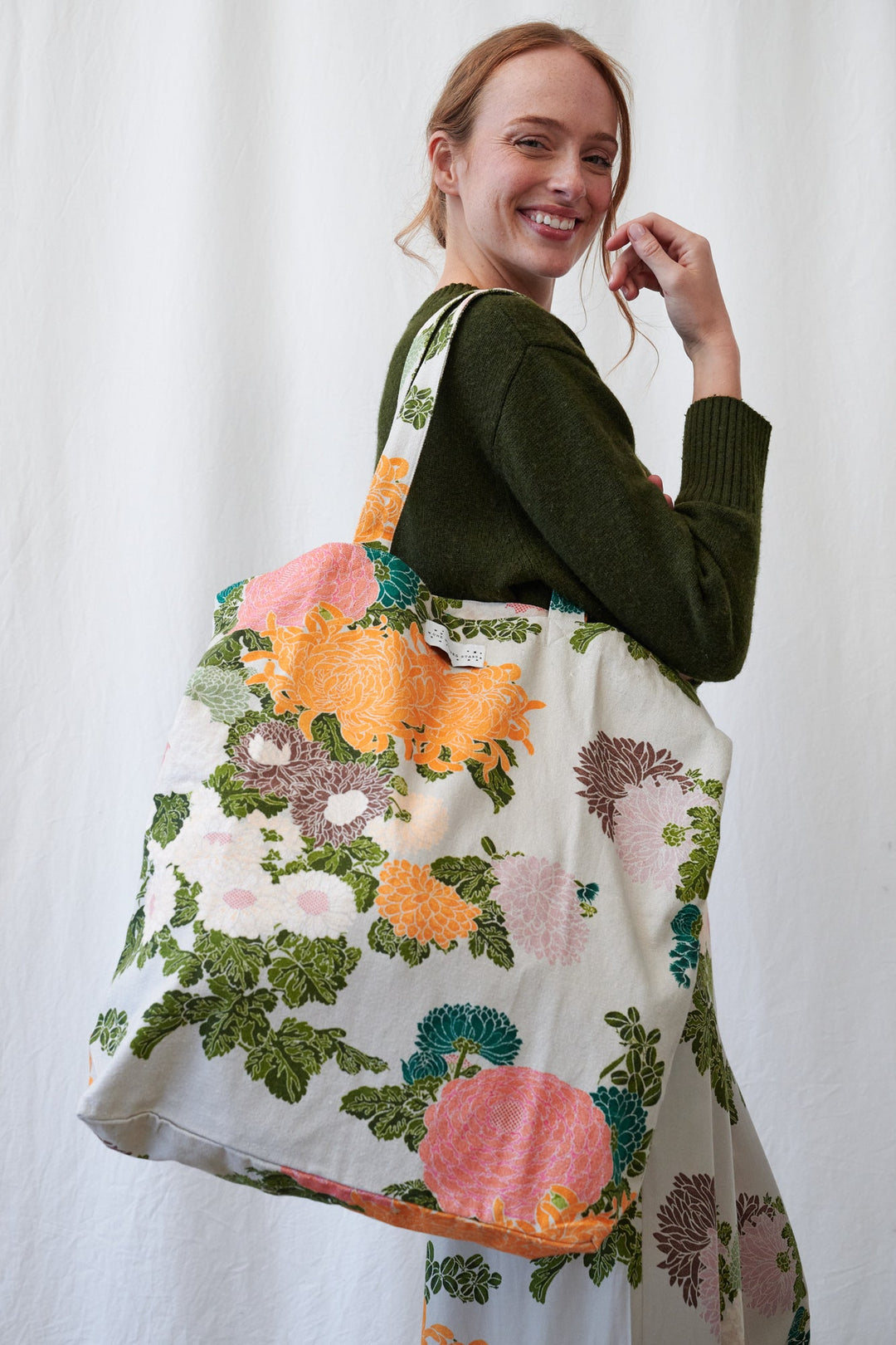 Jacquard Putty Canvas Bag