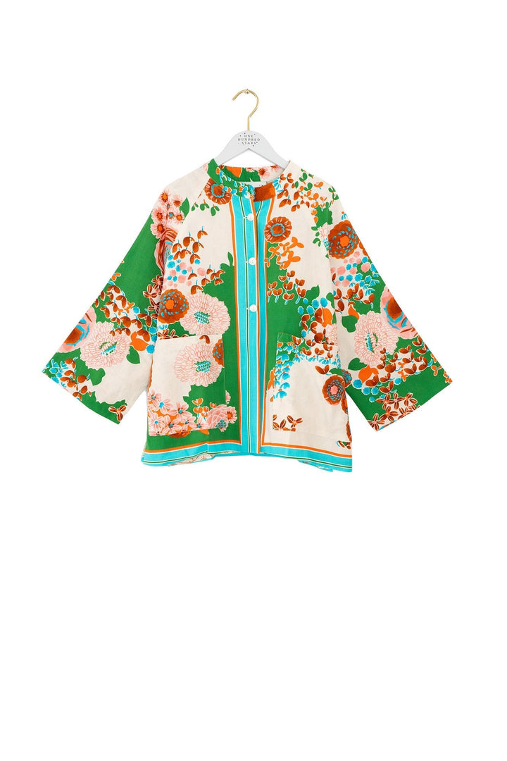 Kitsch Bouquet Green Summer Jacket - One Hundred Stars