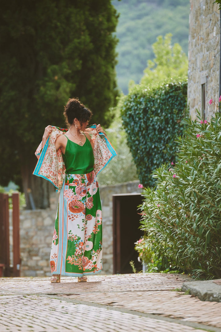 Kitsch Bouquet Green Summer Jacket - One Hundred Stars