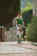 Kitsch Bouquet Green Palazzo Pants