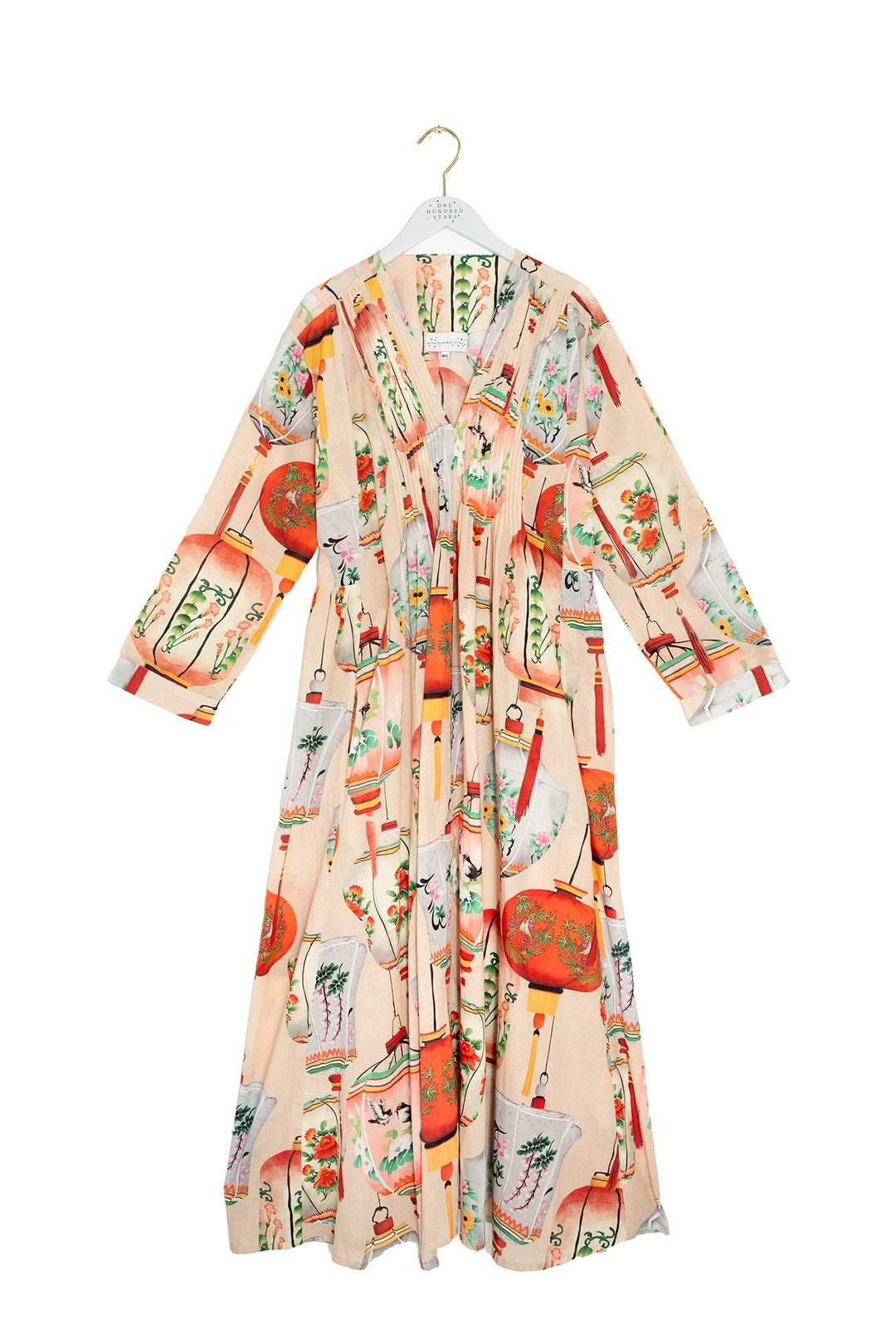 Lanterns Red Pinch Pleat Dress - One Hundred Stars