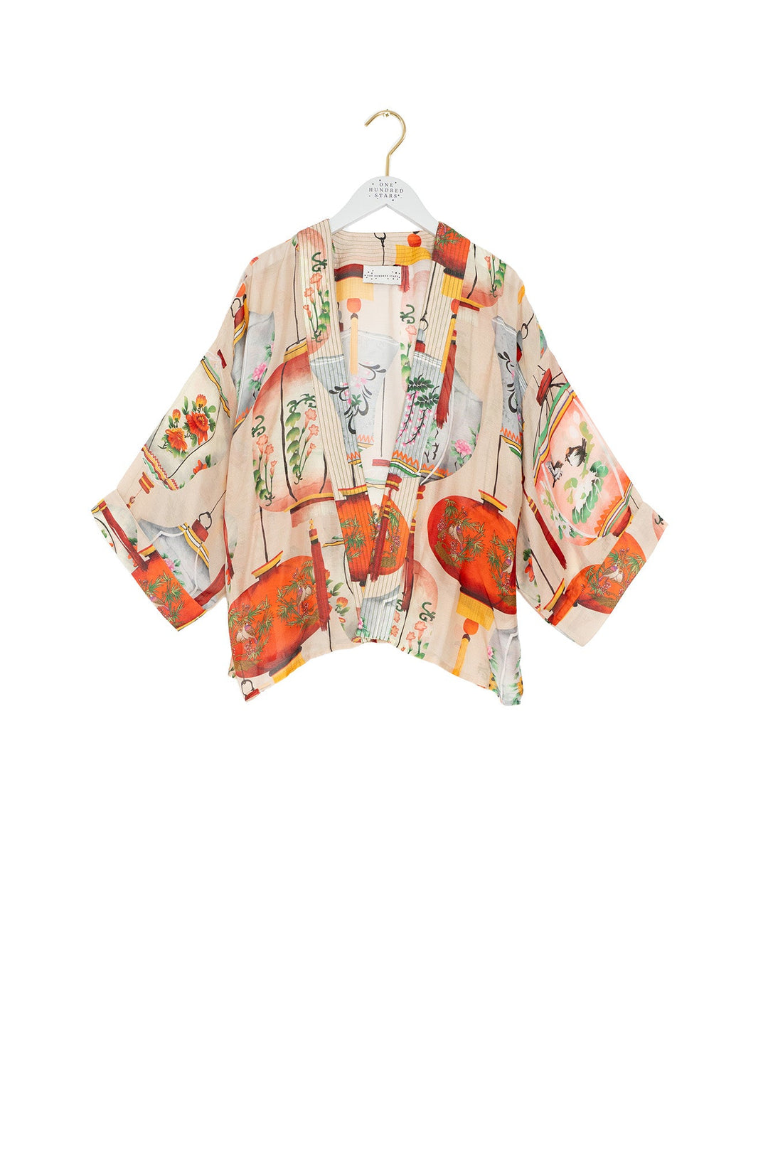 Lanterns Red Kimono - One Hundred Stars