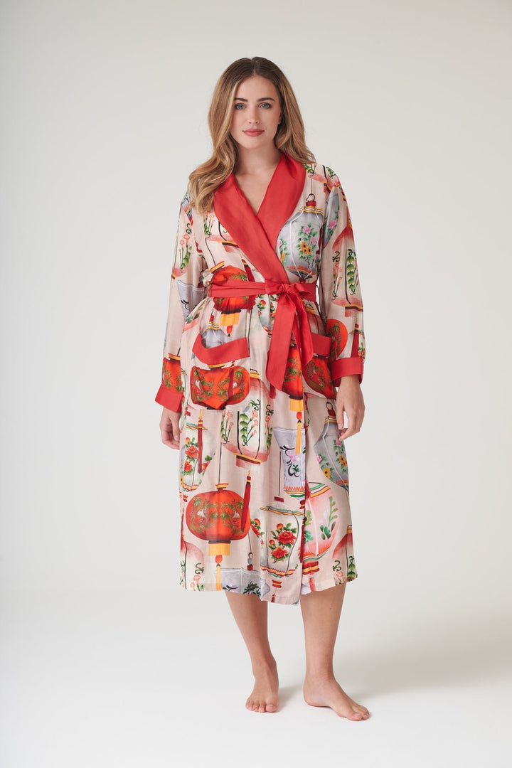 Lanterns Red Gown - One Hundred Stars